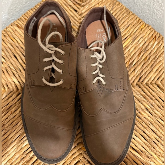 Tom’s Men’s Dress Shoes Lace Up Size 9.5-Preowned - Picture 6 of 13